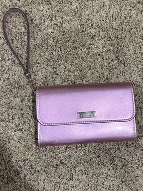 kate spade Metallic Lilac Wristlet Clutch